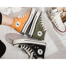4컬러 남여공용 하이탑 슈즈 블랙 화이트 옐로우 그린 굽높이 3 패브릭 발목운동화 스니커즈 예쁜 심플 캐주얼 데일리 운동화