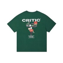 [정품/이벤트] 크리틱 CRITIC PAPAS PIZZA 티셔츠 그린