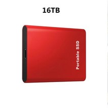 외장하드 SSD 메모리카드 1TB 2TB 휴대용 SSD HD 외장 하드 드라이브 4TB 솔리드 스테이트 디스크 USB 3.1, 19 Red 16TB, 한개옵션1