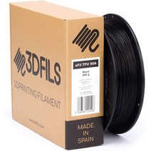 3DFILS - 3D 프린터용 eFil TPU 90A 플렉시블 필라멘트: 1.75mm 1kg 검정, 단색, 1.75mm1kg-블랙