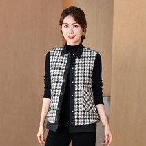 할머니 조끼 베스트 엄마 김장조끼 중년 여성 빅사이즈 레트로