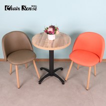 체어센스 국산 500원형 앤트발 식탁 테이블 카페 식당 업소용 주문제작, 화이트유광