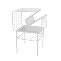 사이드 테이블 침대 미드센츄럴 선반 간이 거실 틈새 소형 이동식 인테리어 협탁 디자인 탁자, 화이트