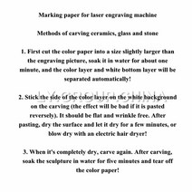 목재가공 컬러 페이퍼 CO2 섬유 UV 레이저 마킹 조각 기계 세라믹 유리 스톤 크리스탈 옥 아크릴 플라스, 01 브라운