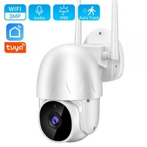 들랑달랑 Tuya 스마트 라이프 3MP PTZ IP 카메라 1080P Ai 자동 추적 방수 야외 와이파이 카메라 2MP 사진 알람 CCTV, 2MP 추가 128G 카드, 협동사, AU 플러그