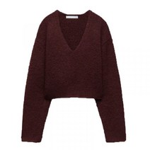 ZARA 크롭 니트 스웨터 풀오버 숏니트 09598162681