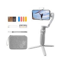 지윤 스무스 Q4 콤보 짐벌 안정기 3축 스마트폰 짐벌 내장형 확장 로드 접이식 휴대용