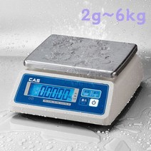 카스 방수저울 SWII-CW-6K LCD용 2g단위 디지털저울, 없음