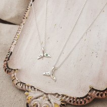 오드블랑 [천연석] 돌고래꼬리 탄생석 목걸이