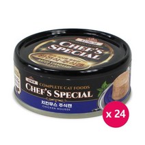 런치 셰프 스페셜 주식캔 치킨무스 80g x24개