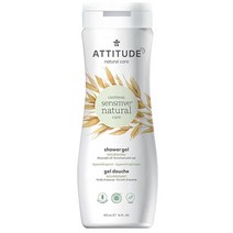 ATTITUDE 귀리와 아보카도 오일이 풍부한 민감한 피부용 영양 바디 워시 EWG 인증 저자극성 비건 및 동물 실험 없음 473 2ml(16온스) 348577