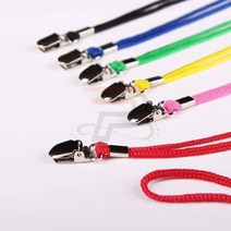 파샵 명찰목걸이줄 4MM 50개 사원증줄 스탭명찰 행사명찰, 노랑