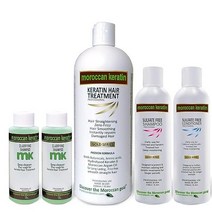 Moroccan Keratin 가장 효과적인 브라질 케라틴 헤어 블로우아웃 스타라이닝 스무딩 트리트먼트 전문 살롱 결과 입증된 포뮬라 (MK XL 키트) 미국직송