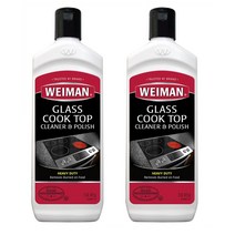 Weiman Glass Cooktop Cleaner & Polish 와이만 유리 쿡탑 클리너 앤 폴리시 15oz(425g) 2팩