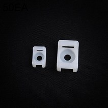 케이블타이마운트 피스형 전선고정 사이즈선택 50개입, 2)피스형5mm(50개)