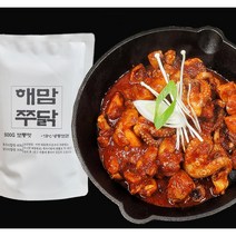 해맘 쭈꾸미 닭갈비 캠핑 주꾸미 반찬 밀키트 간편요리 즉석식품 도시락반찬 비상반찬 해동후5분간편조리, 500g, 1개, 쭈닭매운맛