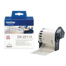 브라더 브라더정품 DK-22113_DK-22113_62mm×15.24m_투명바탕연속라벨Durable필름_투명_라벨테이프