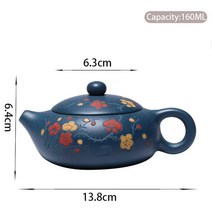 약탕기 가정용 업소용 한약 도자기 중탕기 대용량 홍삼 달임기 전기 탕약기 160ml Yixing 수제 보라색 점토, 01 160ml