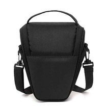 카메라 케이스 나일론 트라이앵글 블랙 카메라 가방 백팩 숄더 스트랩 SLR 케이스 캐논 니콘 소니 dslr용, 01 라이트 그레이