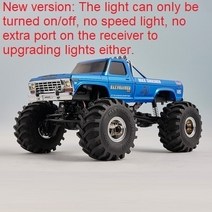 미니카 몬스터트럭 엔진rc카 FMS 1/24 FCX24 최대 Smasher RC 자동차 4WD 픽업 트럭 등반 차량, 03 V2 Blue RTR