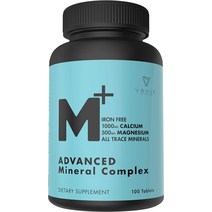 면역 지원을 위한 아연 칼슘 마그네슘이 함유된 킬레이트 복합 미네랄 보충제 - 여성 및 남성을 올 트레이스 컴플리트 복합체100정