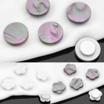 블라우스 자석여밈단추 셔츠 매너단추 옷브로치 자석단추 스냅단추 버튼 옷고정, 동글다색낱개