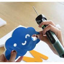 스티로폼커터기 열선 커팅기 보드 스폰지 절단 재단기, 플러그인/10cm직선펜촉세트