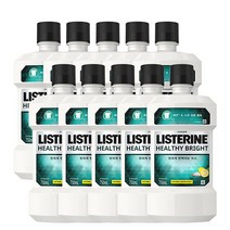 리스테린 헬씨 브라이트 구강청결제, 750ml, 10개
