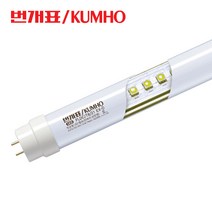 번개표금호 LED FL 16W 호환형램프 직관 형광등 32W 40W 대체형 램프 삼파장 조명 전구, 주광색, 1개
