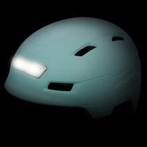 헤드웨이 전후방 LED 라이트 자전거 킥보드 전동킥보드 헬멧 무광 화이트, 헤드웨이 무광블루