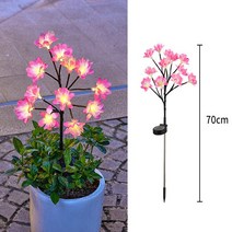 동백나무 태양 빛 야외 방수 장식 정원 꽃 잔디 램프 파티오 마당 휴일, 8.FWarm light - 4 PCS
