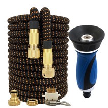 고압고무호스 확장형 정원 호스 매직 고압 세차 야채 급수 드립 관개 17 피트-150 피트, 95.125ft - Hose kit
