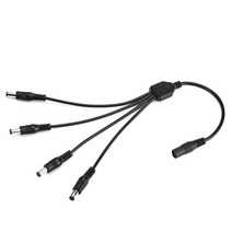 케이블 커넥터 CCTV 전원 공급 장치 어댑터 분기 케이블 12V 5A KW3 용 4 가지 DC, 01 show as photo_01 12CM
