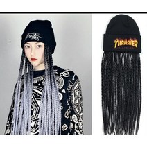 비니 모자 가발 세트 헤어 로프 여성가발 17종, free, C
