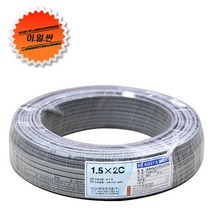 우전케이블 장원형전선 1.5SQx2C 80M, 1개