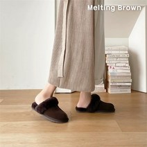 [멜팅브라운] 여성 스웨이드 양털 슬리퍼 사무실화 3color