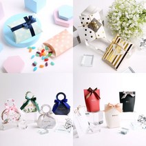 선물포장 답례품 상자 반달상자 선물박스 - 미니 소형 양말 생일 빼빼로 수건 다용도, 24.보텀상자대형-레드