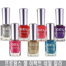 프로랑스 젤 이펙트 네일 칼라 매니큐어 70여종, 젤-101.핑크투명
