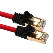 맘보몰 CAT.7 기가비트 랜케이블 고속인터넷연결선 wifi 노트북 연결 인터넷 랜선 연장잭, 1개, 레드30m