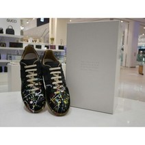 메종 마르지엘라 메종마르지엘라 남성 페인팅 독일군 블랙 스니커즈 S57WS0240 970796 751167367