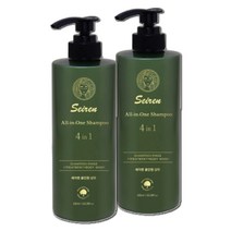 세이렌 4in1 천연샴푸 올인원 복합케어 테라피 퍼퓸 대용량샴푸, 600ml