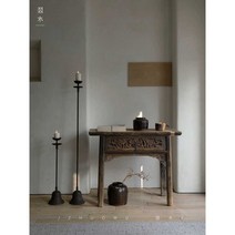 캔들 홀더 양초 호텔 장식 롱 스탠드 램프 장식품 로비 촛대, 01. 촛대 S 20cmx80cm