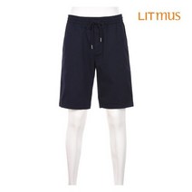 리트머스 리트머스 남성 5부 오비밴딩 스트링 팬츠 네이비