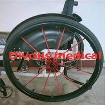 노인전동차 전동휠체어 장애인 전동차 24 인치 스포츠 휠체어 보호 링, black