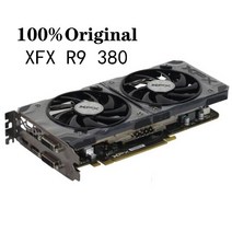 Videocard AMD Radeon R9 380X 380 4GB 비디오 스크린 카드 용 XFX R9380 그래픽 사용 GPU 보드 데스크상의 컴퓨터 게임