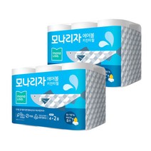 모나리자 에어볼키친타올150매x6롤 2팩 12롤