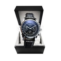 아날로그시계 스마트 시계새로운 제플린 시계 남성용 방수 벨트 비즈니스 레저 쿼츠 세 눈 다기능 2022