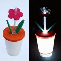과학키트-뉴 LED 광섬유 꽃화분 조명등 만들기(1인용)-무드등