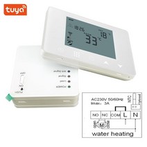 실내 온도 조절기 보일러 무선 wifi rf 6 하위 챔버 허브 컨트롤러 히트 매트바닥 난방온도 조절 밸브가스 보일러용 중앙, 5a 워터 밸브, ac90v-240v