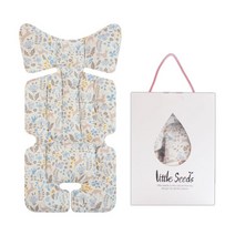 리틀시드 신생아 유모차 이너시트 라이너 양면 사계절 시트, 포레스트 블루+선물용케이스